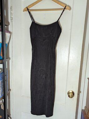 Tunnel vision floral slip dress - small